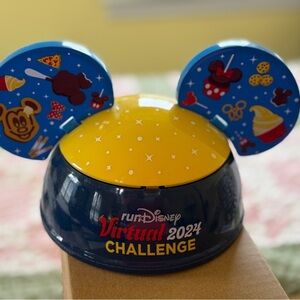 Disney Run Virtual Challenge 2024 Hat bowl - Yellow and Blue